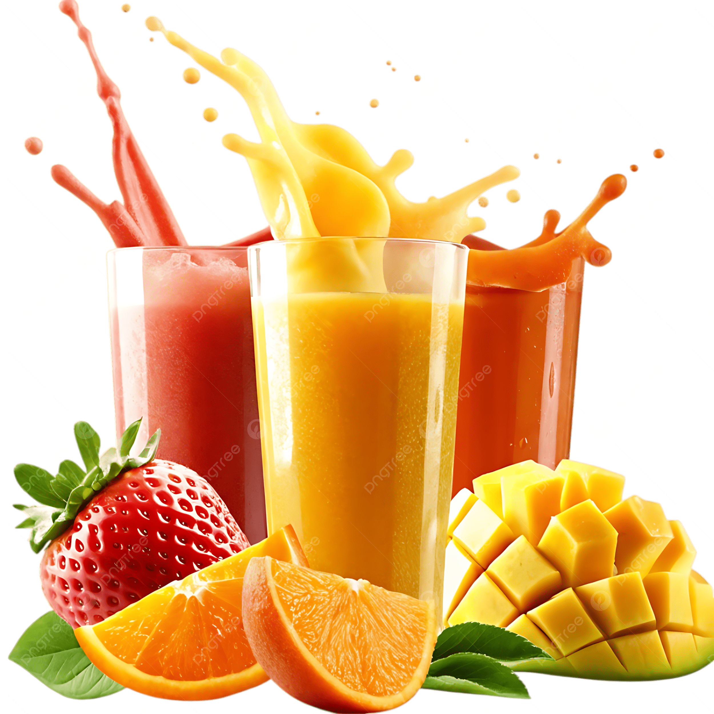 Fresh Fruit Juice Trio