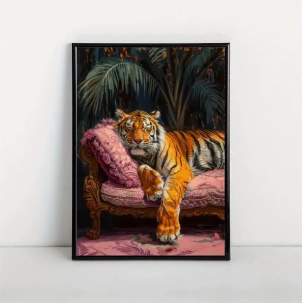Bohemian Tiger on sofa !