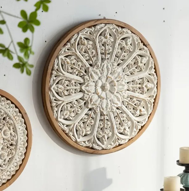 Mandala Ornate Round Wall Panel