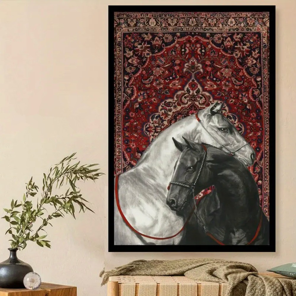 Horse Duo on persian carpet art !