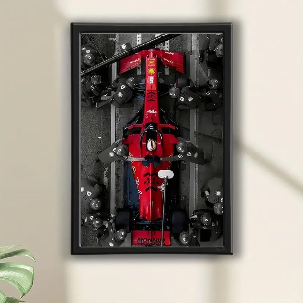 Formula 1 Pit Stop Wall Art Frame