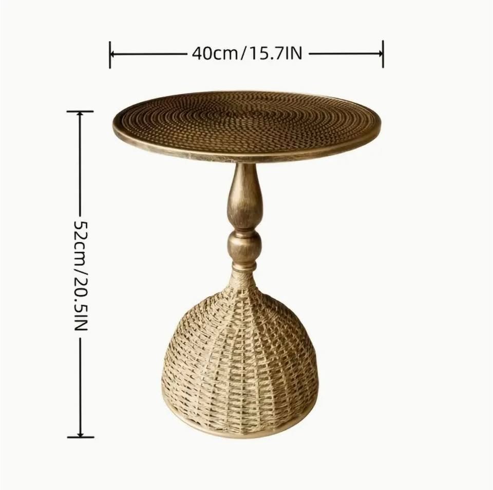 Rattan base outdoor table