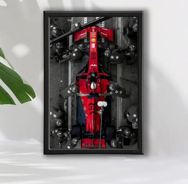 Formula 1 Pit Stop Wall Art Frame