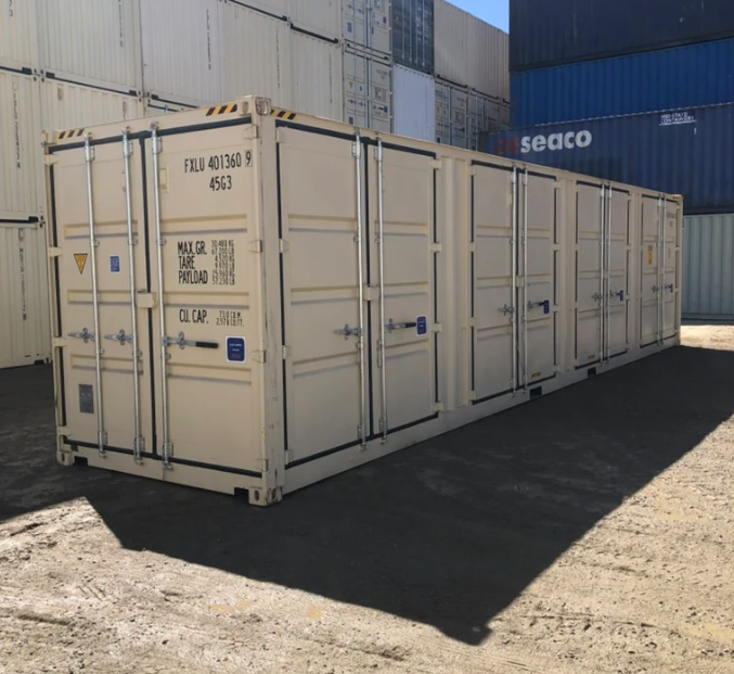 40' High Cube Four Door Open Side Container