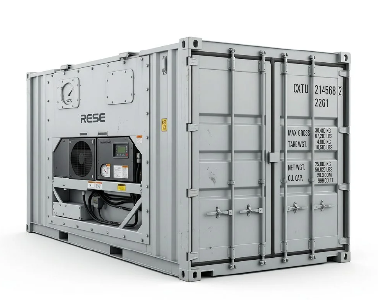 20ft New One-trip Reefer Container – One-Trip – Light Gray