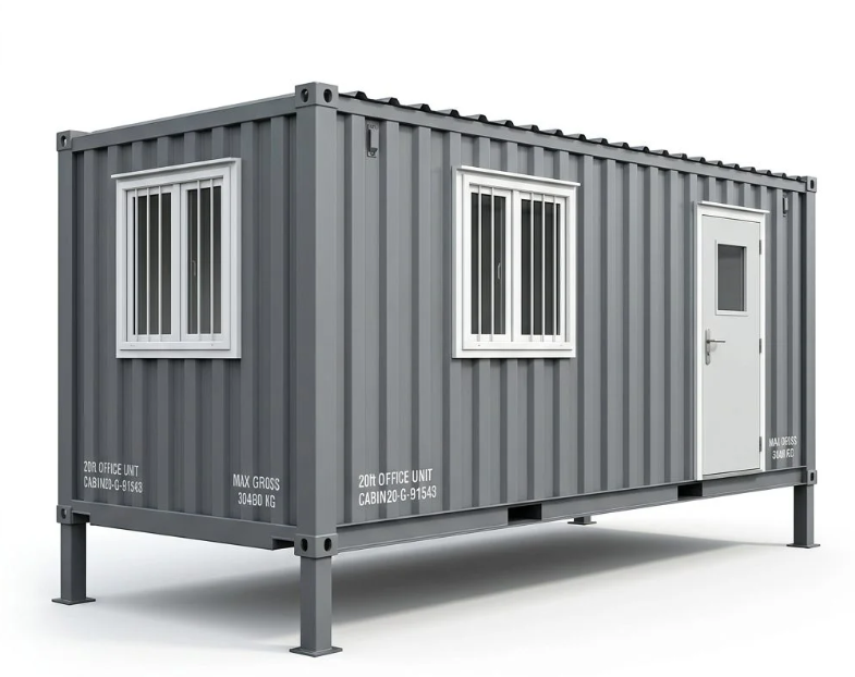 20ft Jackleg Office Cabin – Converted Cabin – Gray