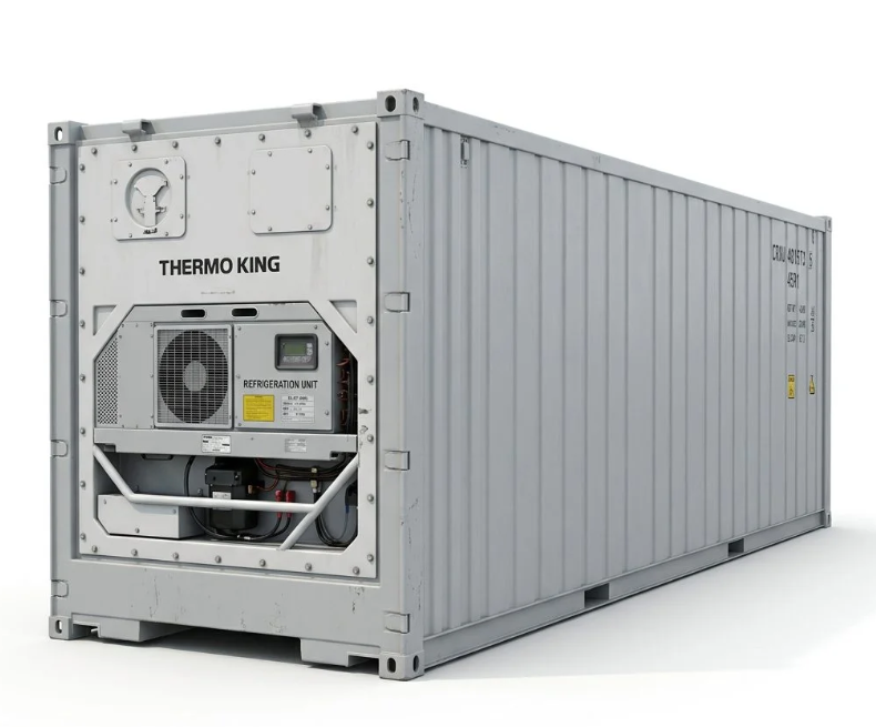 40ft High Cube New Reefer Container – One-Trip – Light Gray