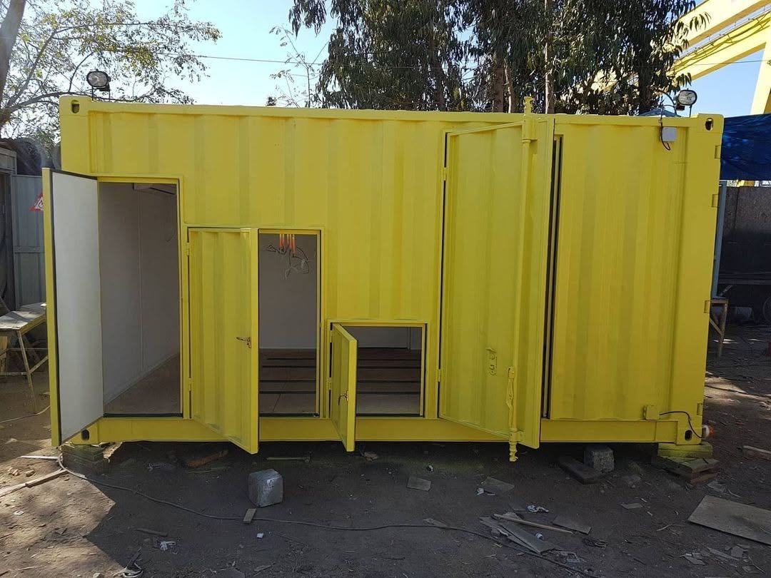 YELLOW MODULAR STORAGE CONTAINER