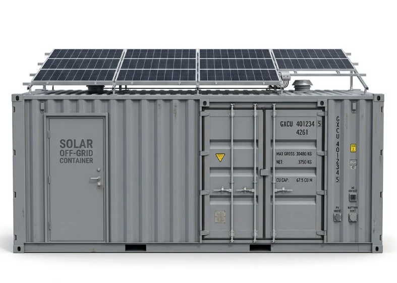 Solar Off-Grid Container – Modified – Gray
