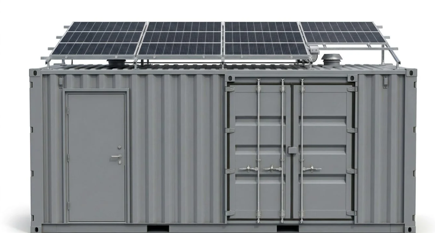 Solar Off-Grid Container – Modified – Gray