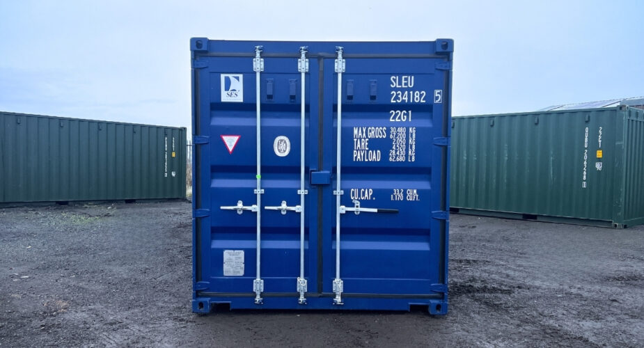 20ft New One Trip Shipping Container RAL5013 Blue