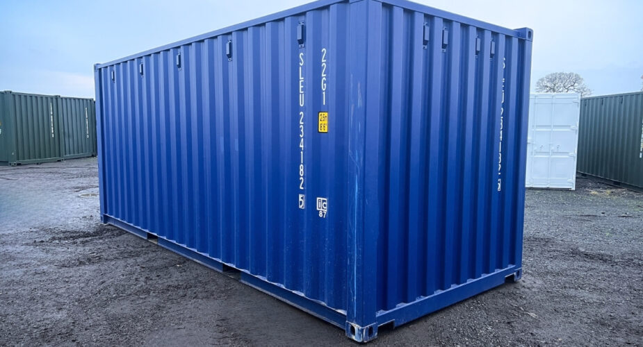 20ft New One Trip Shipping Container RAL5013 Blue