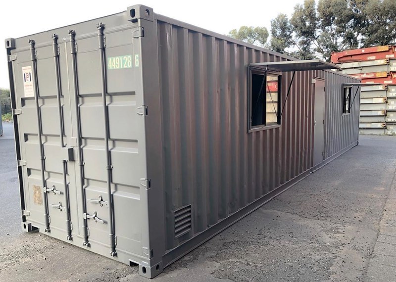 Converted Shipping Container Office