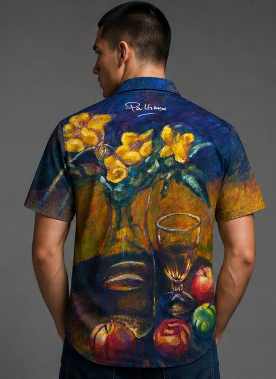 Camisa Flores e frutos ao sol
