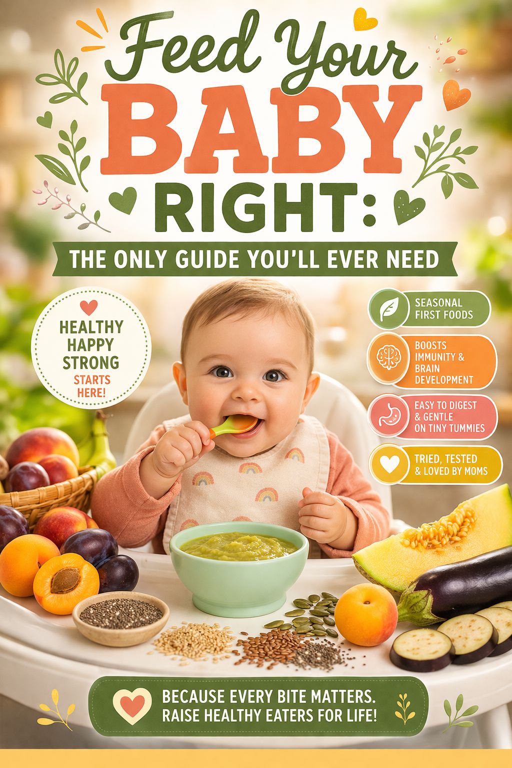 Feed Your Baby Right - A Complete Guide to Starting Solids (6+Months)
