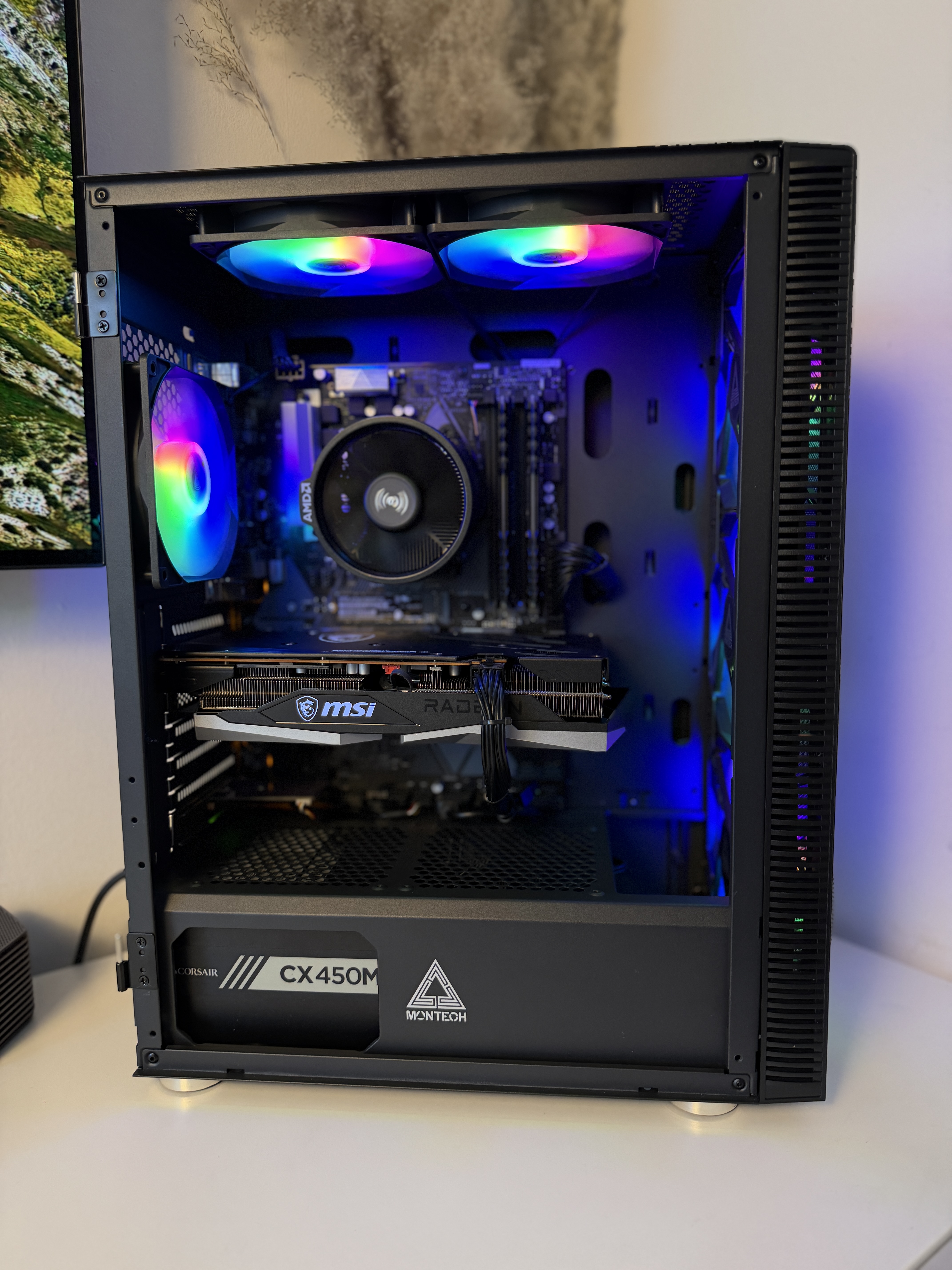 AMD Gaming PC Ryzen 5 RX 6650XT 16GB RAM 500GB NVMe Win11 WiFi