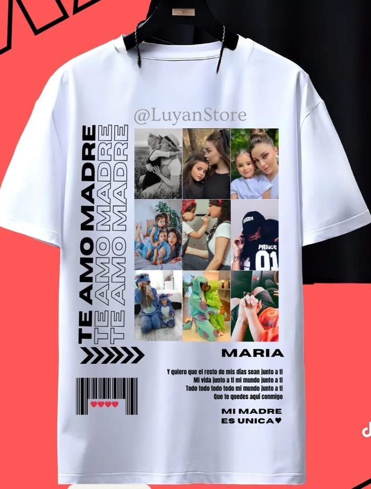Camiseta personalizada 'Te Amo Madre'