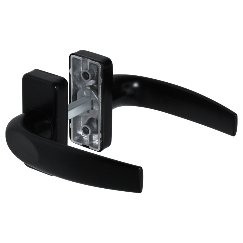 Modern Black Door Handle Set