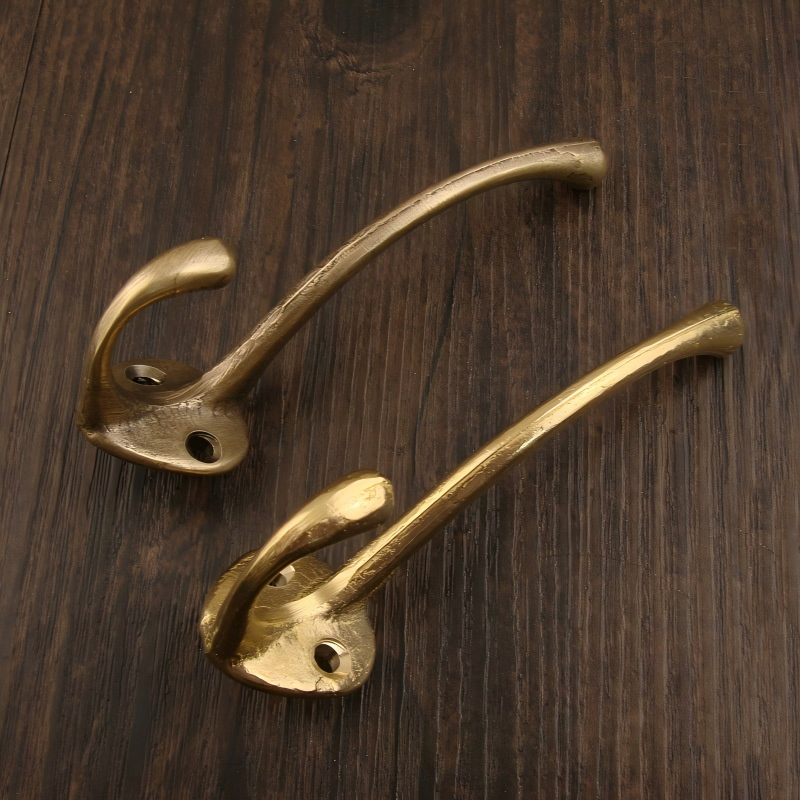 Vintage Brass Wall Hooks