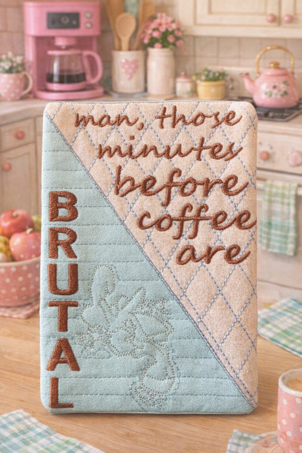 ITH MAN THOSE MINUTES MUG RUG 5X7