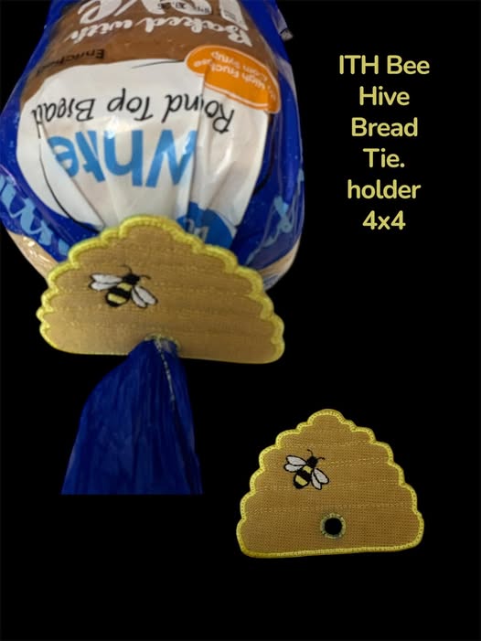 ITH Bee Hive Bread Tie Holder 4X4 