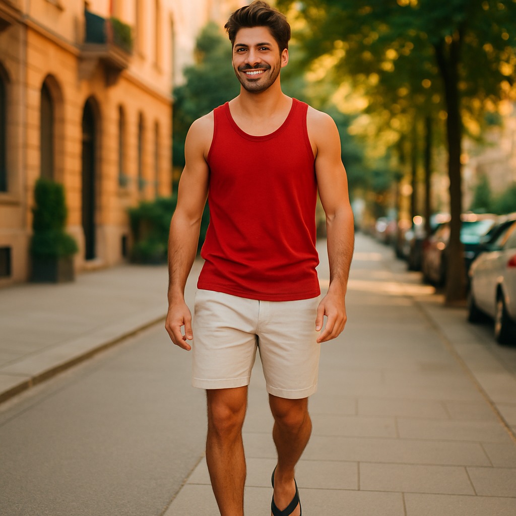 Regata Masculina Vermelha