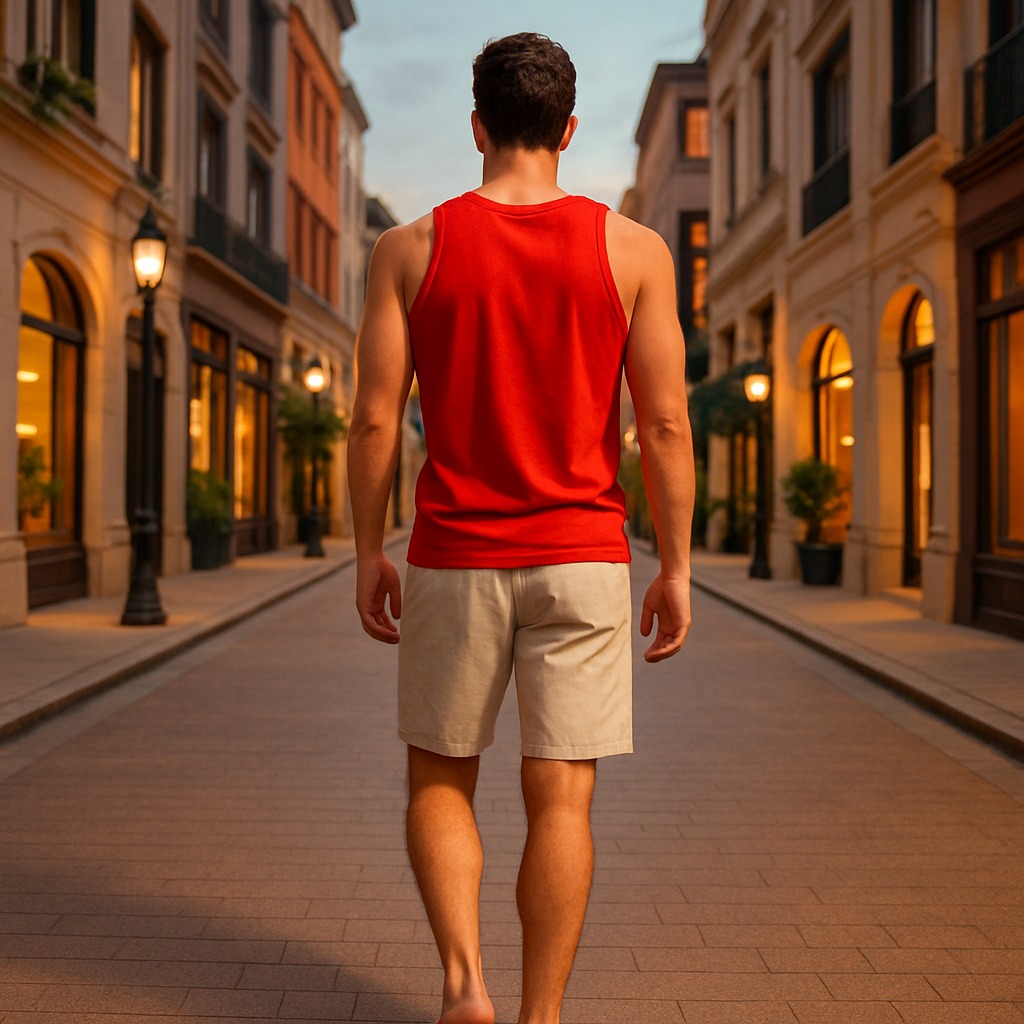 Regata Masculina Vermelha