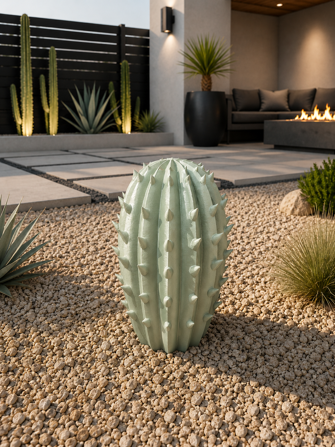 Modern Barrel Cactus - Zero Maintenance