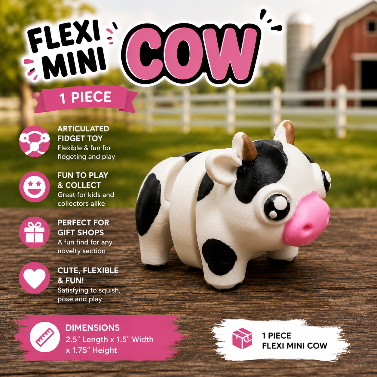 FLEXI MINI FUN COW