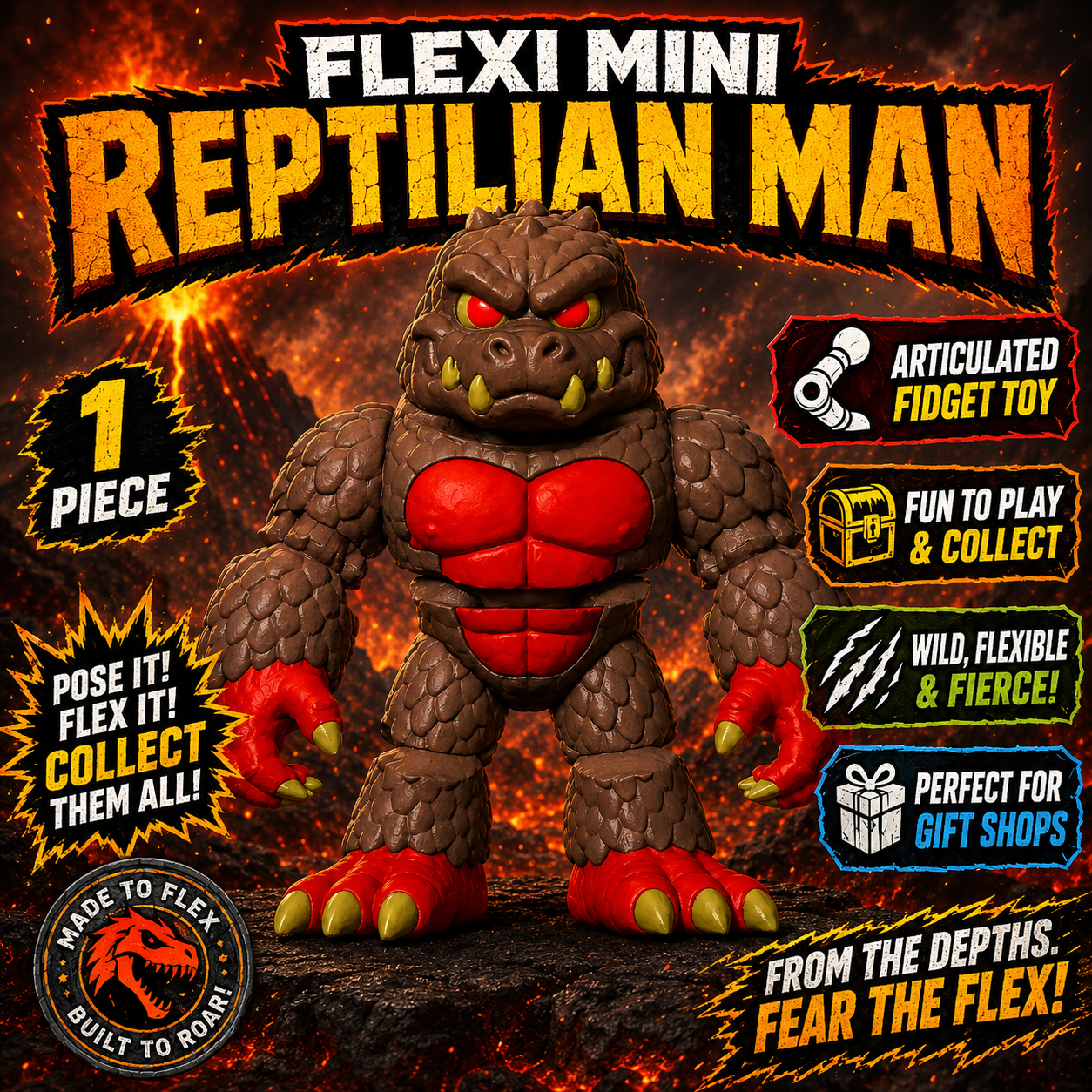 FLEXI MINI REPTILIAN MAN