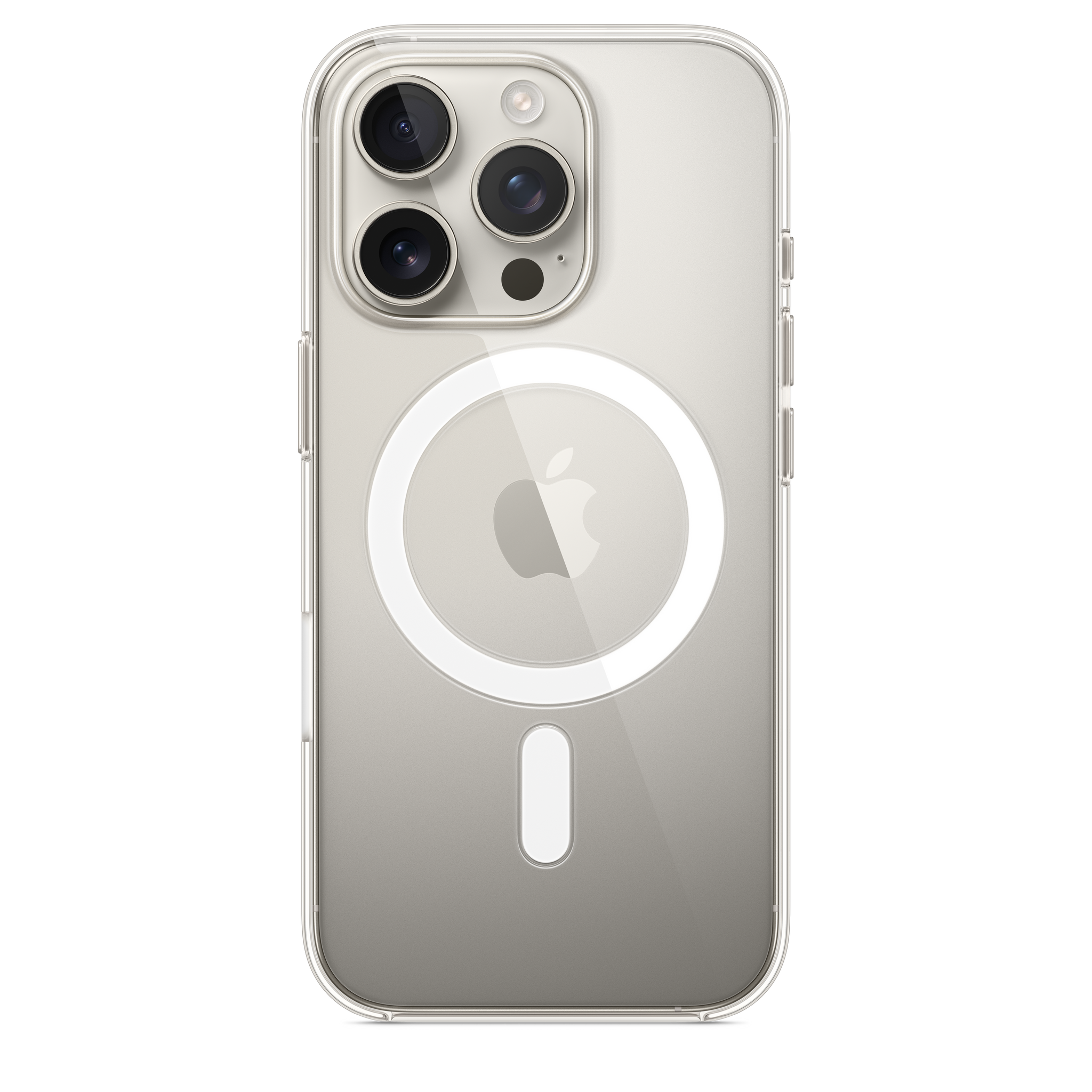 غطاء آيفون برو شفاف مع ماج سيف