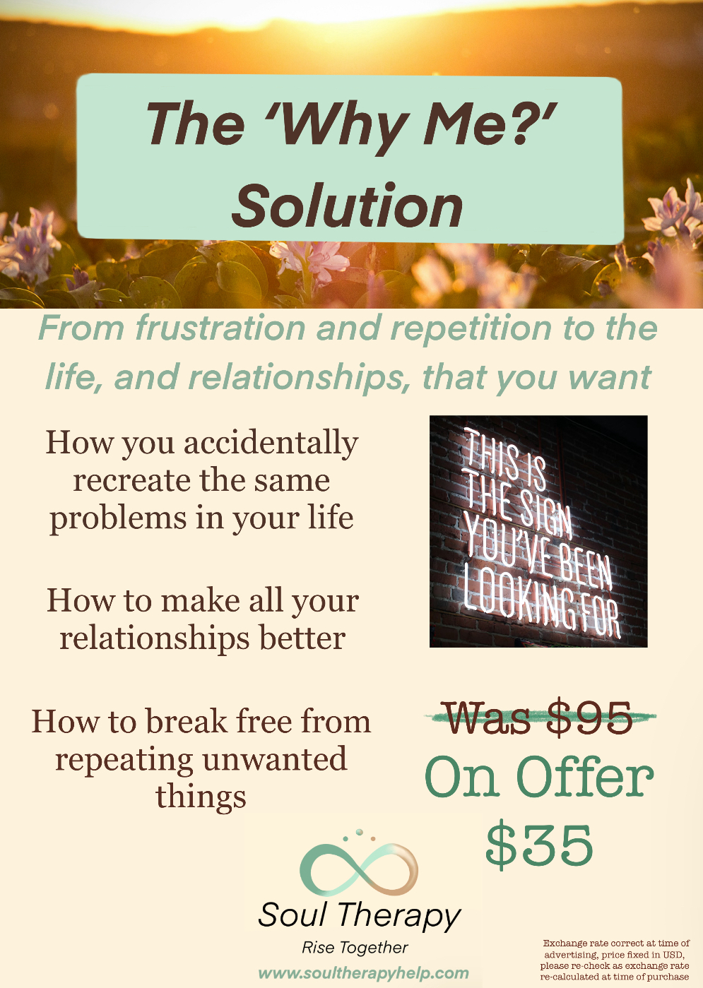 The 'Why Me?' Solution