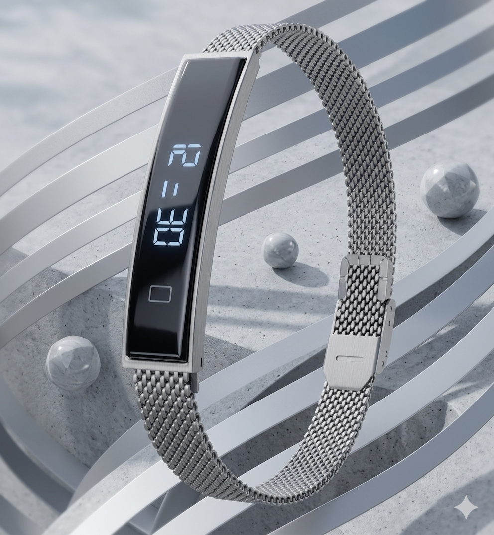Rose Gold Mesh Smart Bracelet