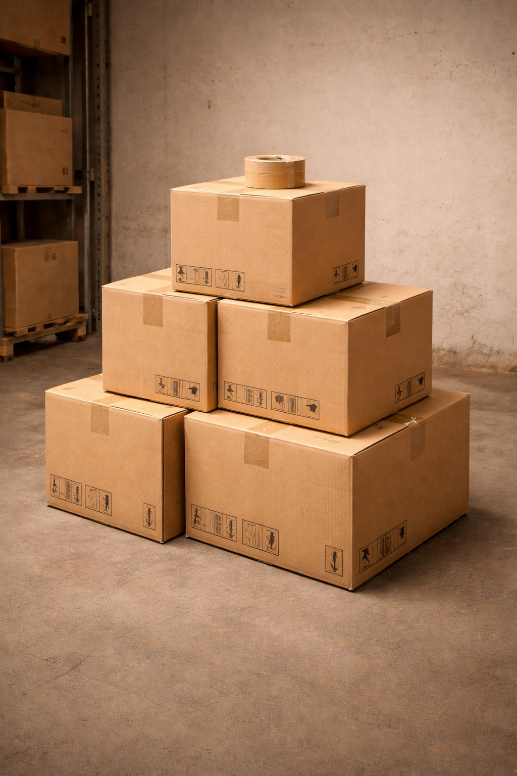 CAIXA DE MUDANÇA  DUPLA REFORÇADA 50 X 50 X 50 CM PACK COM 10 CAIXAS