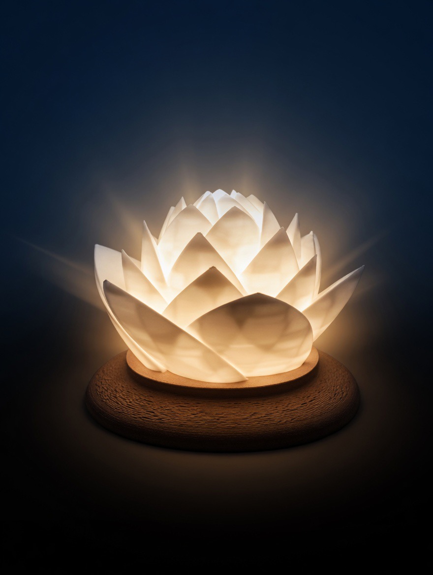 Lampada a LED a forma di fiore di loto