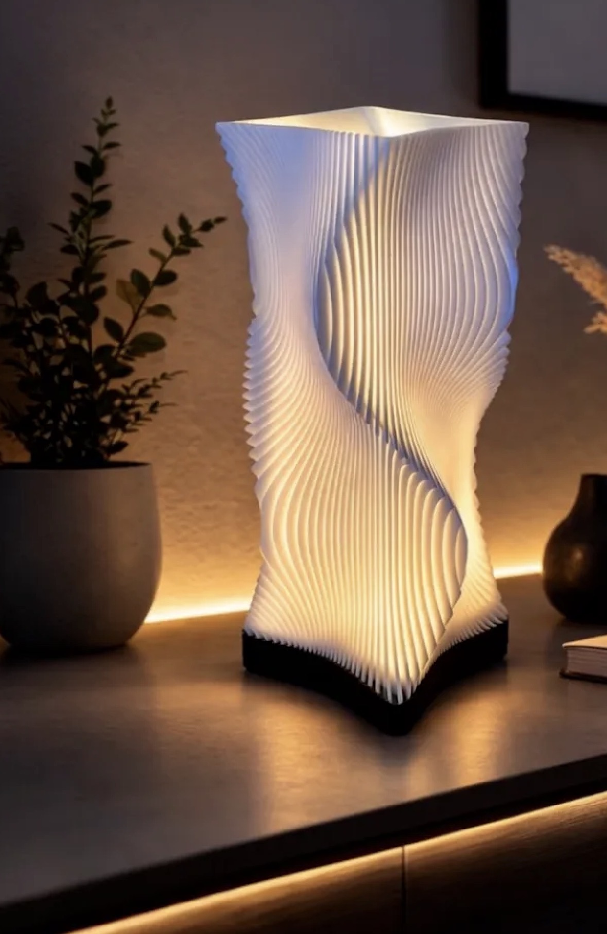 Lampada scultorea moderna a LED