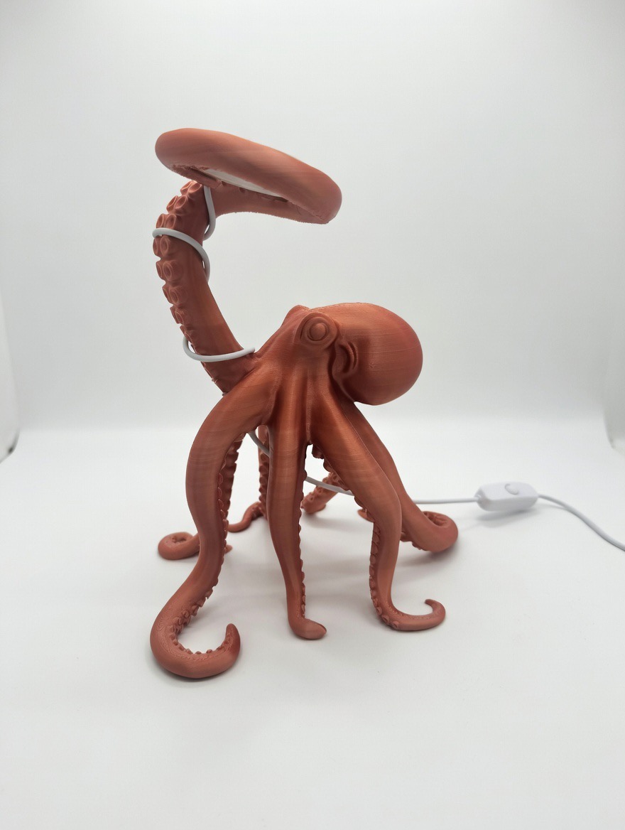 Lampada da scrivania a forma di polpo