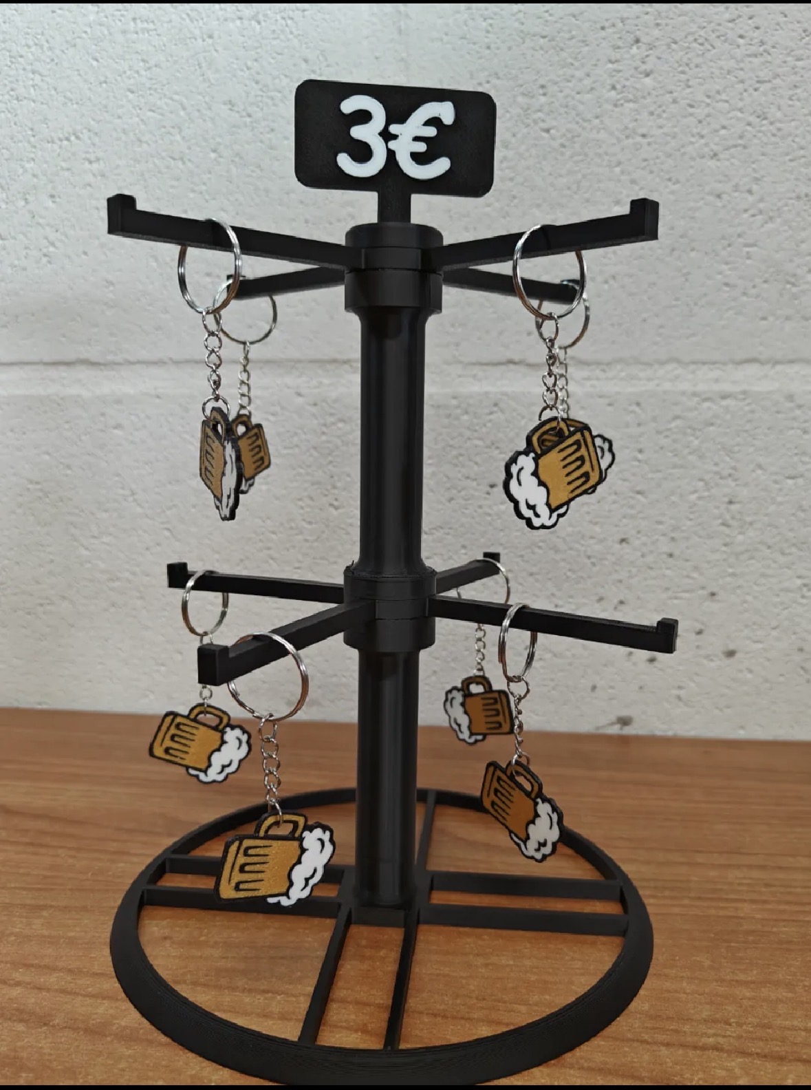 Espositore con supporto