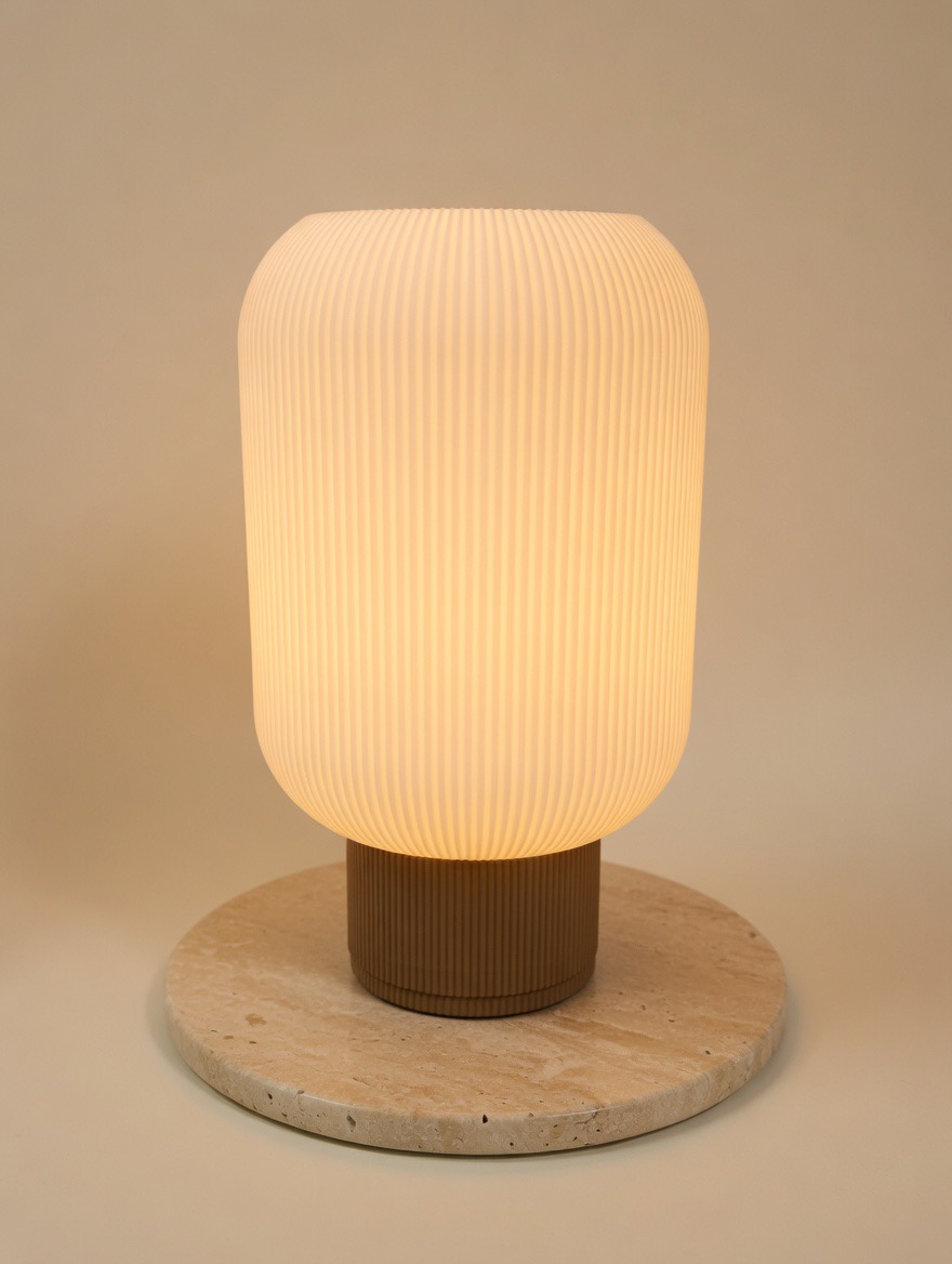 Lampada da tavolo moderna a coste