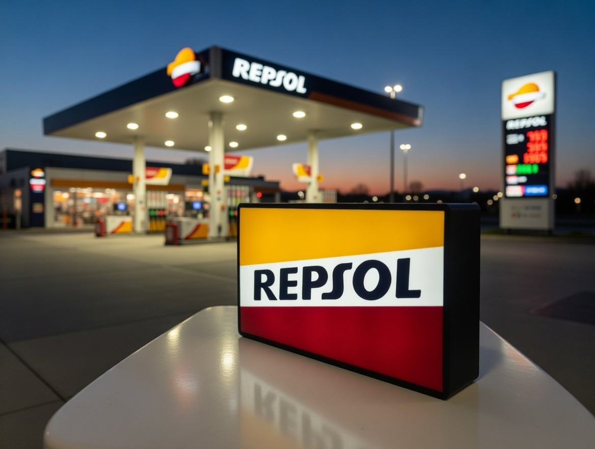 Insegna luminosa a LED Repsol