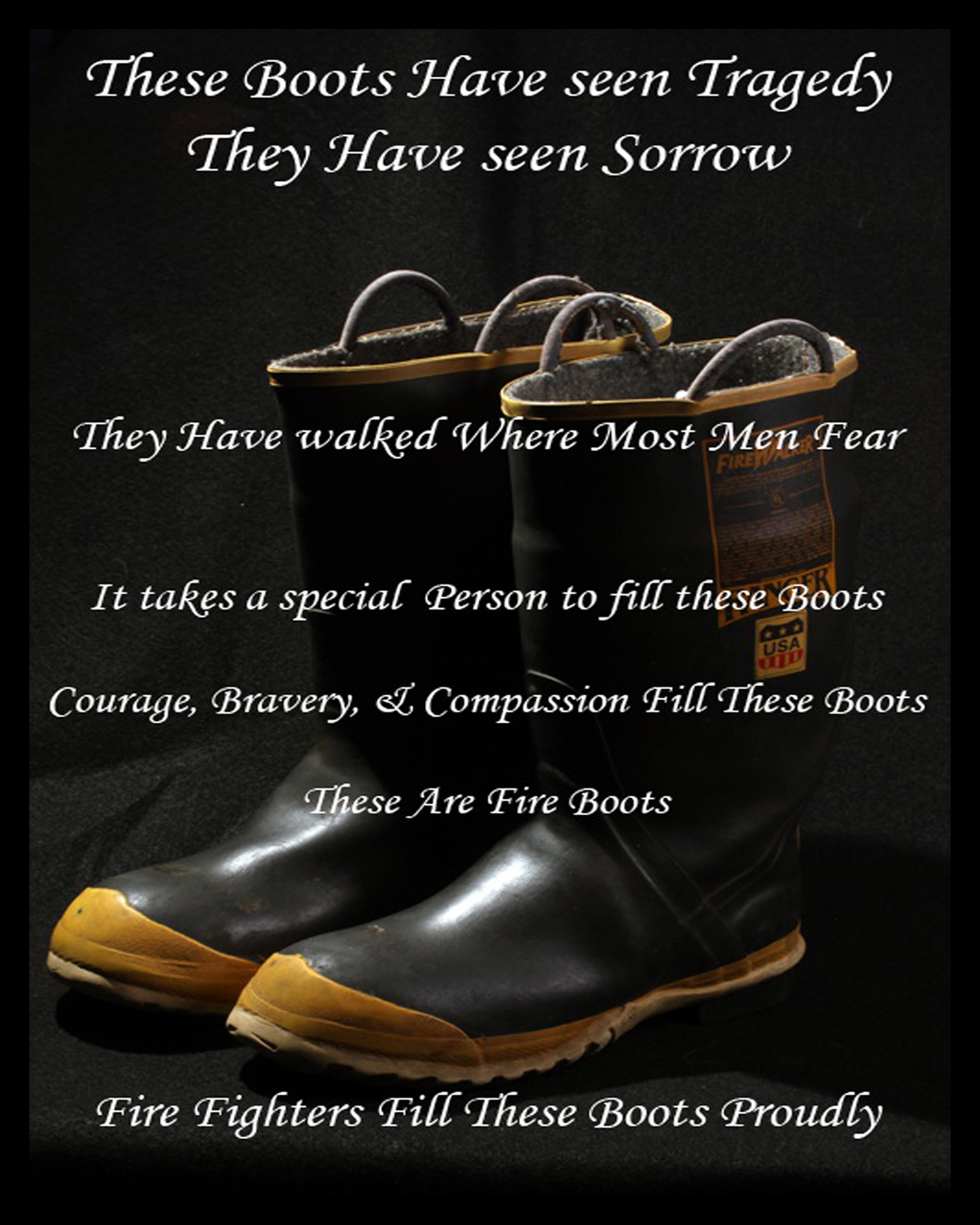  Original Artwork : These Boots Inspirational Artwork  16X20 Unframed