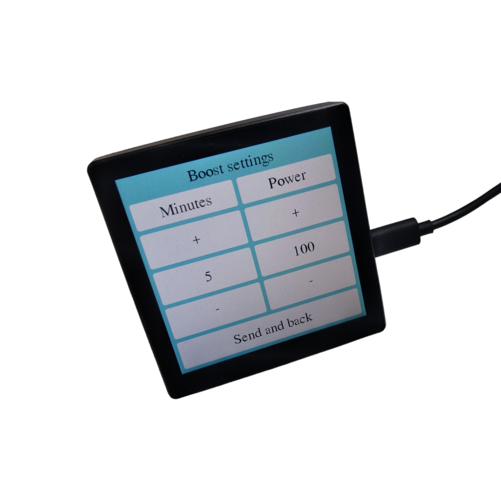 4 inch wall mounted ips touch screen programator controller kw-41 for ccf350 ccf500 units