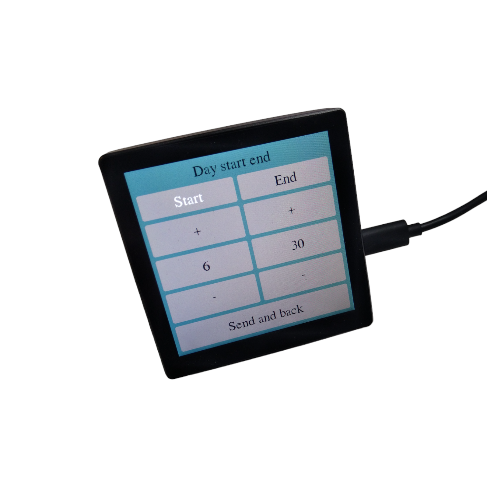 4 inch wall mounted ips touch screen programator controller kw-41 for ccf350 ccf500 units