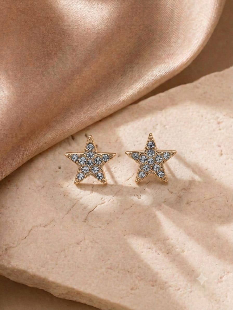 Crystal Star Studs.