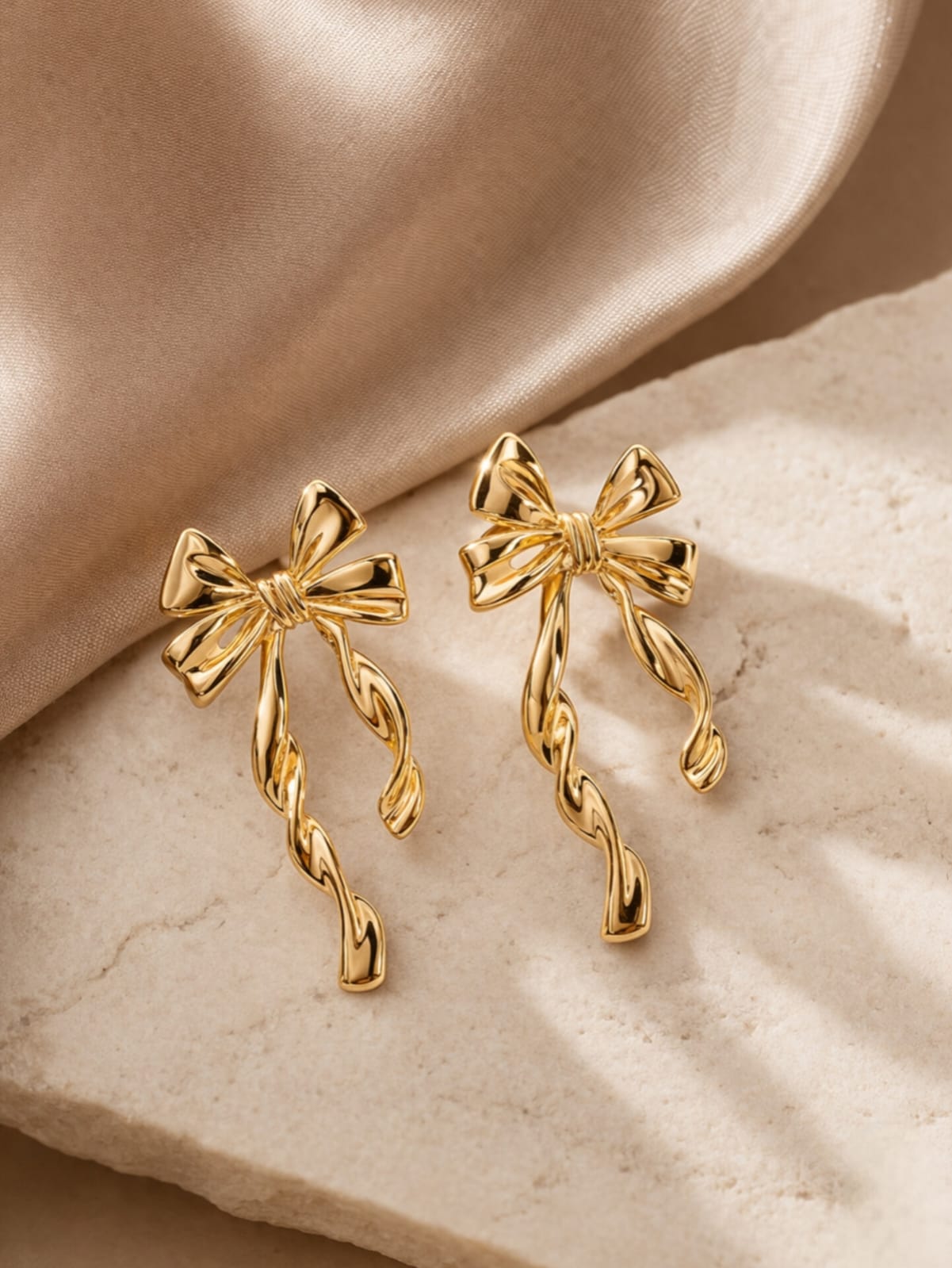 The Golden Bow Earrings