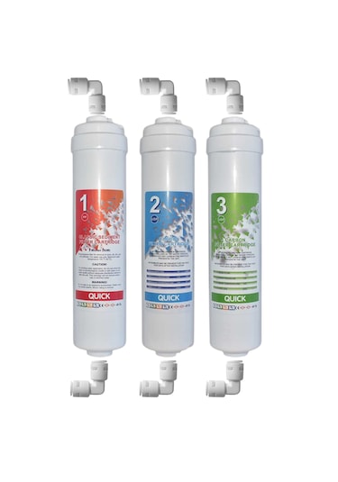 inline 3’lü Set Filtre – Yüksek Verimli Su Arıtma Filtreleme Sistemi