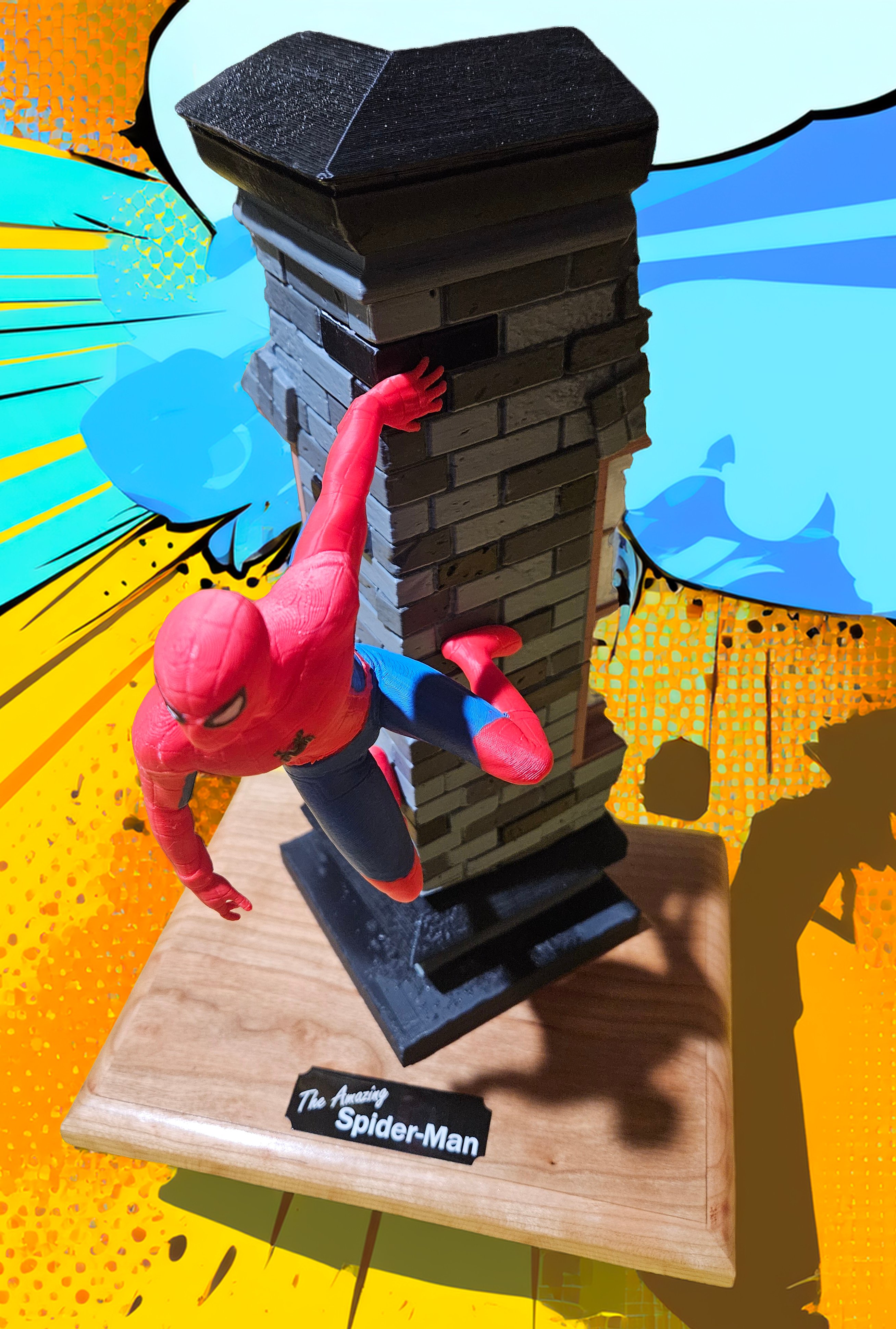 Spider-Man Wall Climb Figurine