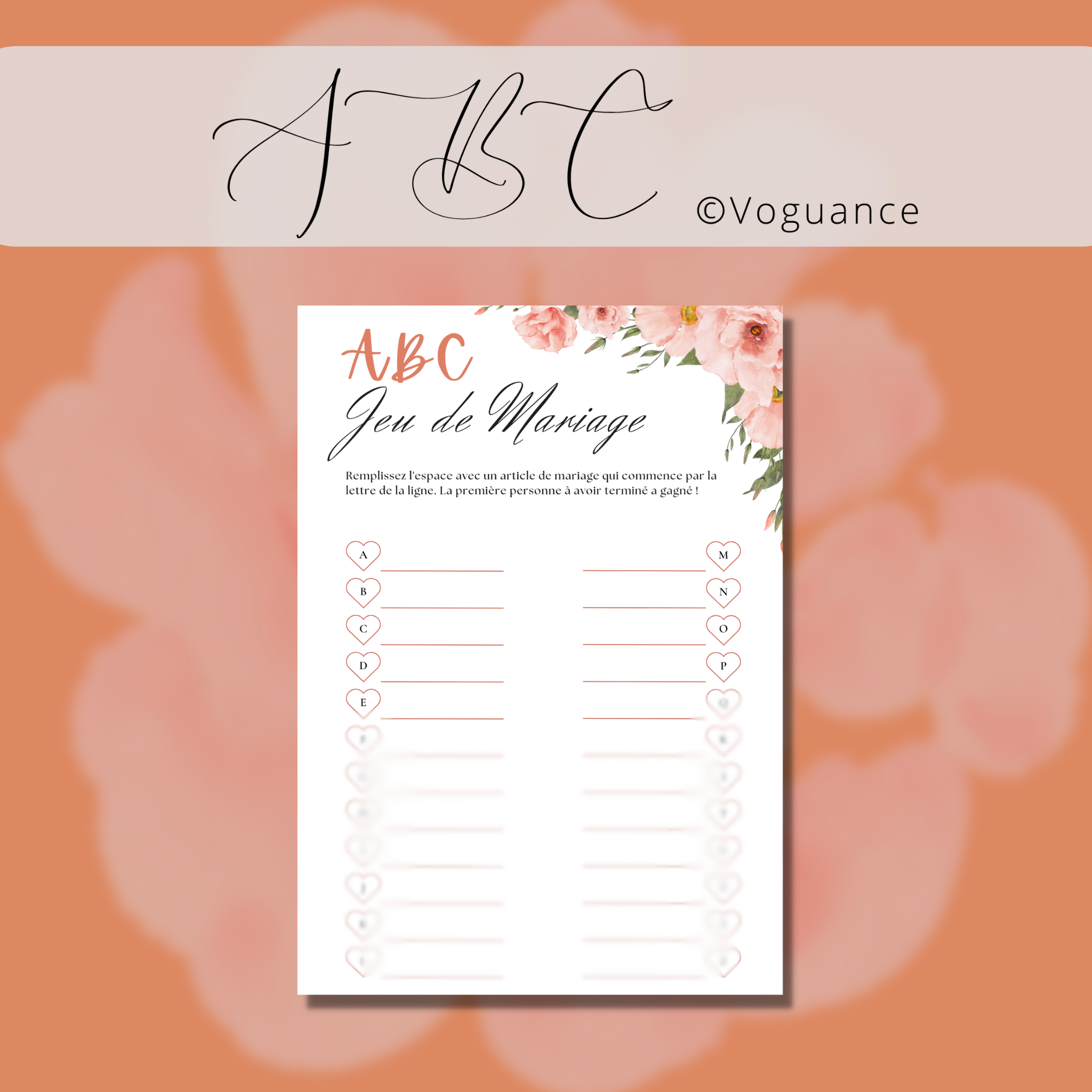 ABC Jeu de Mariage 