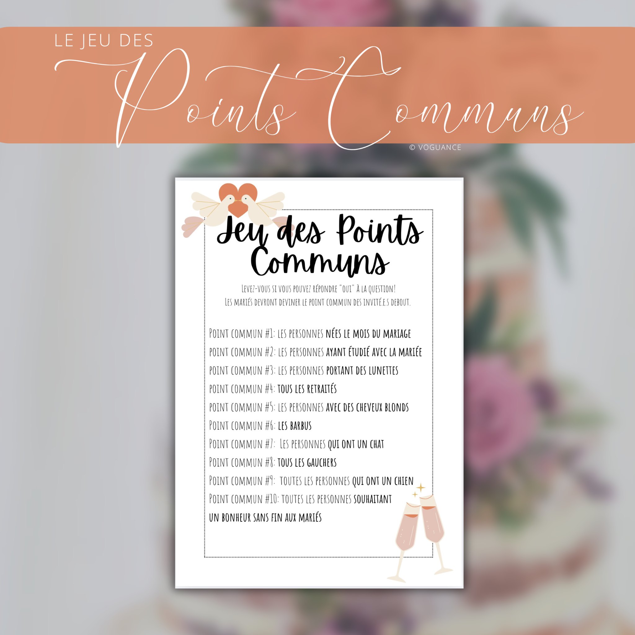 Jeu des Points Communs 