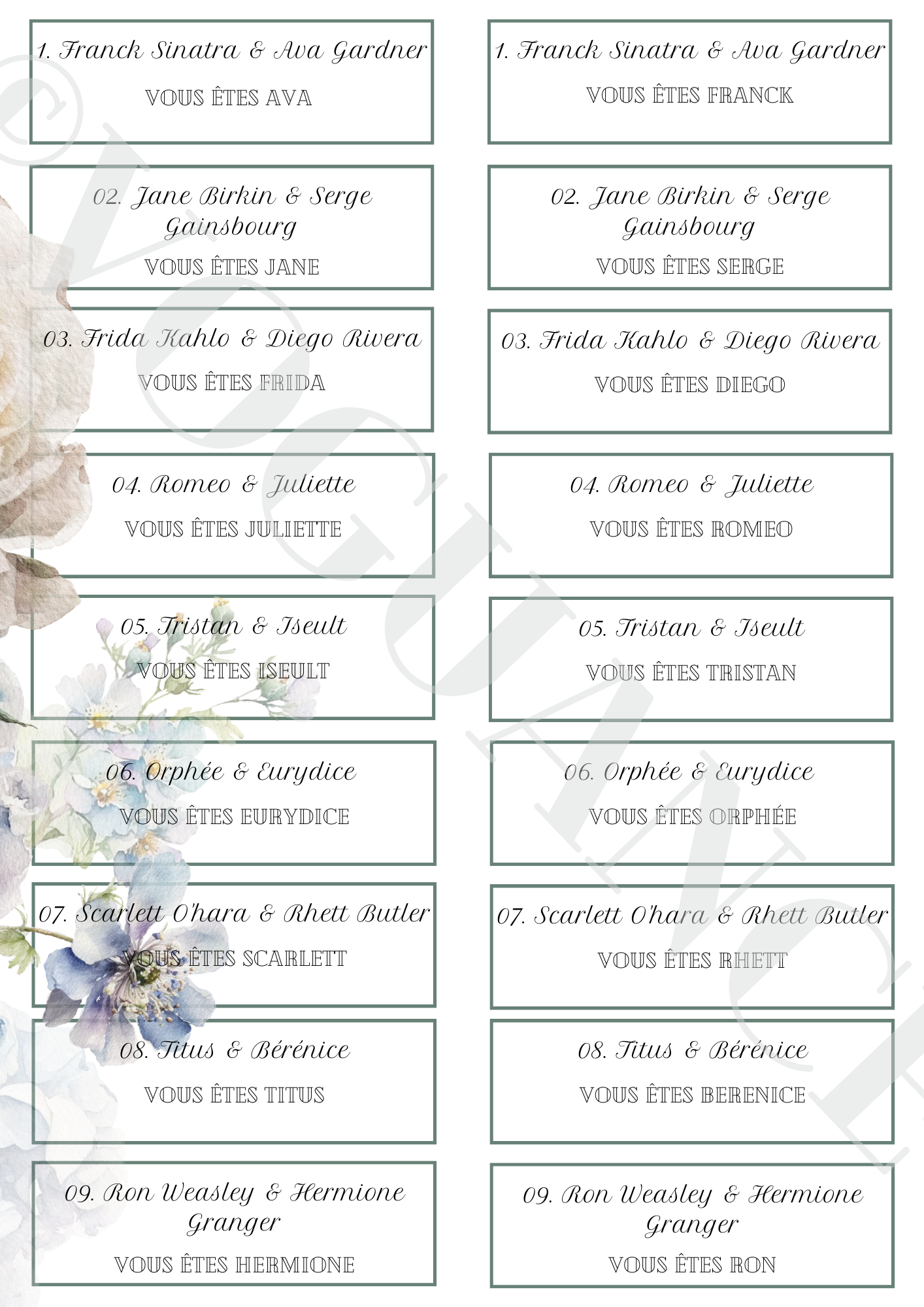 Jeu des Binômes 